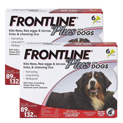 Frontline Plus Topical Flea, Tick and Lice Solution for Dogs