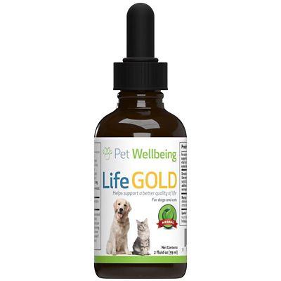 Pet Wellbeing Life Gold Immune Supplement Oral Drops for Dogs and Cats