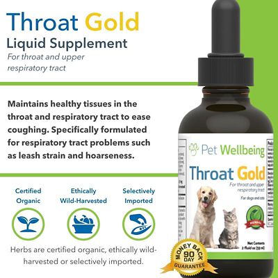 Image showing  Throat Gold Supplement Oral Drops for Dogs and Cats