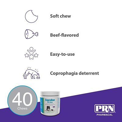 Image showing  Coprophagia Deterrent Soft Chews for Dogs, 40 ct.