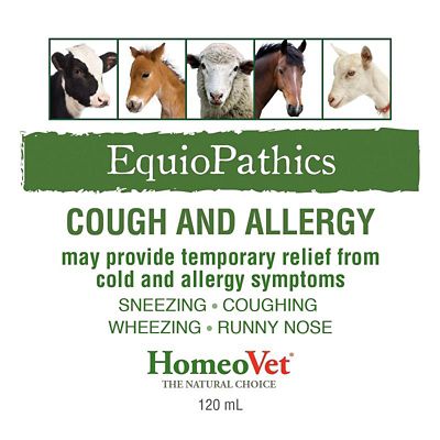 Image showing  EquioPathics Cough and Allergy Remedy for Horses, 120 mL