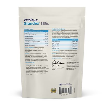 Image showing  Anal Gland Support Soft Chews for Dogs, Peanut Butter Flavor