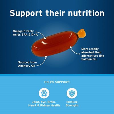 Image showing  Omega-3 Free Form Skin Supplement Snip Tips for Dogs and Cats