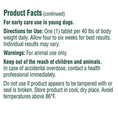 Image showing  Hip and Joint Chewable Tablets for Dogs, Level 1, 60 ct.