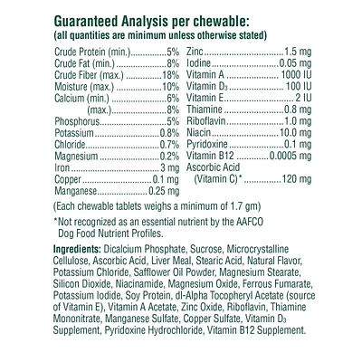 Image showing  Adult Daily Multivitamin Chewable Tablets for Dogs, 75 ct.