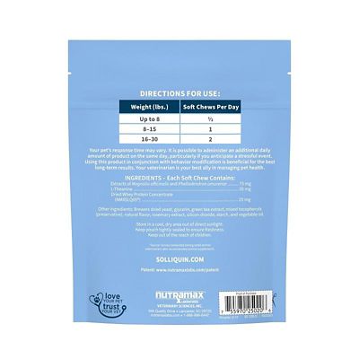 Image showing  Behavioral Health Supplement Soft Chews for Small to Medium Dogs and Large Cats, 75 ct.