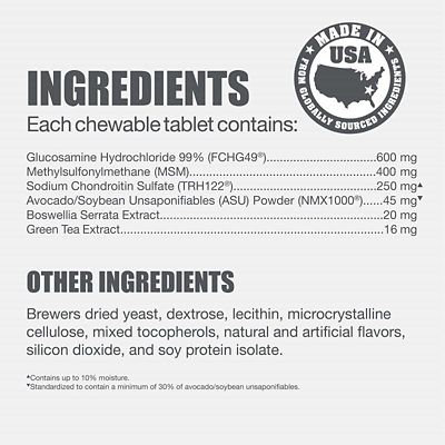 Image showing  with MSM Joint Health Supplement Chewable Tablets for Dogs