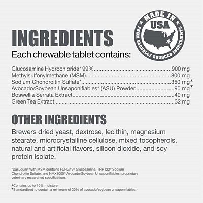 Image showing  with MSM Joint Health Supplement Chewable Tablets for Dogs