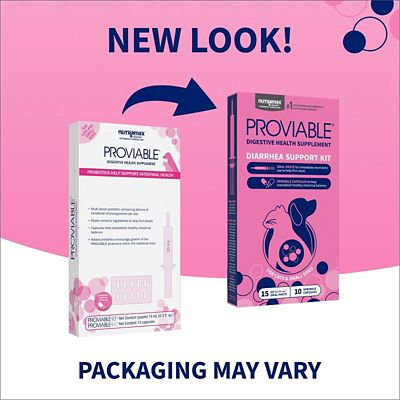 Image showing  Digestive Health Supplement for Dogs and Cats, 15 mL Paste, 10 Capsules