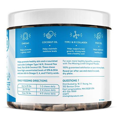 Image showing  Collagen Care Skin and Coat Health Supplement Soft Chews for Adult Dogs, 60 ct.