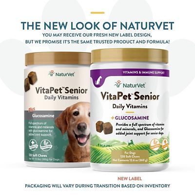 Image showing  VitaPet Daily Vitamins Plus Glucosamine Soft Chews for Senior Dogs