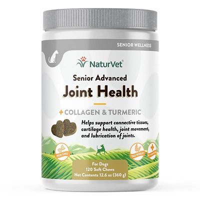 NaturVet Senior Advanced Joint Health Supplement Soft Chews for Dogs