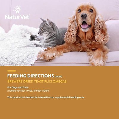 Image showing  Brewer's Dried Yeast Formula Plus Omegas Chewable Tablets for Dogs and Cats, 1,000 ct.