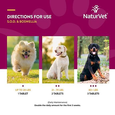 Image showing  S.O.D. and Boswellia Joint Health Tablets for Dogs, 500 ct.