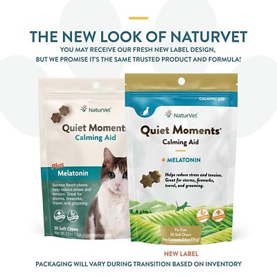 Image showing  Quiet Moments Calming Aid Plus Melatonin Soft Chews for Cats, 50 ct.