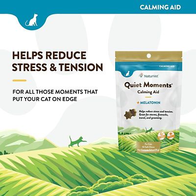 Image showing  Quiet Moments Calming Aid Plus Melatonin Soft Chews for Cats, 50 ct.