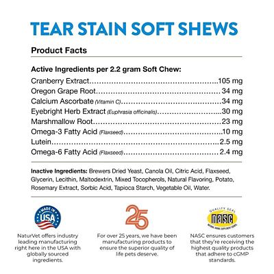 Image showing  Tear Stain Supplement Plus Lutein Soft Chews for Dogs and Cats