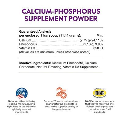 Image showing  Calcium-Phosphorus Plus Vitamin D Powder for Dogs, 1 lb.