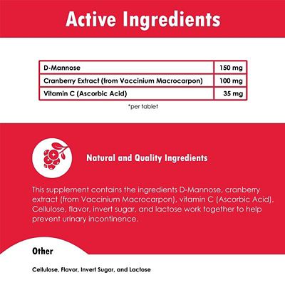 Image showing  Cranberry D-Mannose Urinary Tract Support for Dogs and Cats, 60 ct.
