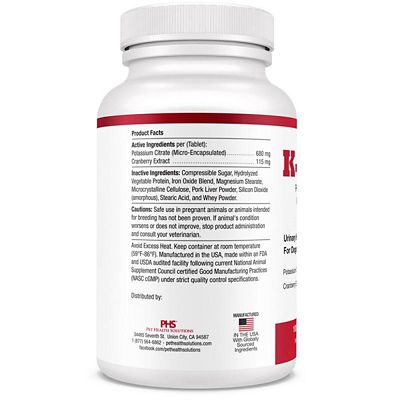 Image showing  K-Plus Potassium Citrate Plus Cranberry Urinary Health Support for Dogs, 100 ct.