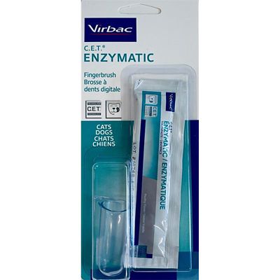 C.E.T. Dental Enzymatic Pet Fingerbrush Kit