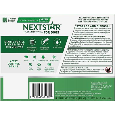 Image showing  Fast-Acting Flea and Tick Treatment for Large Dogs 45-88 lb., 3 ct.