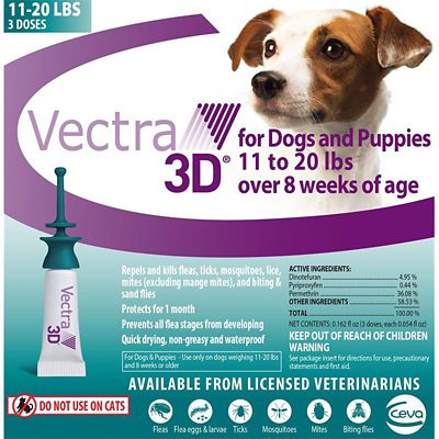 Vectra 3D Topical Flea and Tick Treatment for Dogs