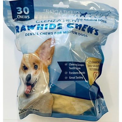 Clenz-A-Dent Rawhide Dental Dog Chews