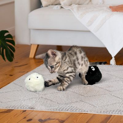 Image showing  Chirp N Play Fluffy Kitty Balls, Interactive Cat Toy 3-Pack with Sound