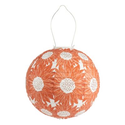 Image showing  Soji Stella Print And Punch Globe Sunflower, Persimmon