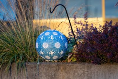 Image showing 5 th Allsop Home & Garden Soji Stella Print And Punch Globe Sunflower, Sapphire