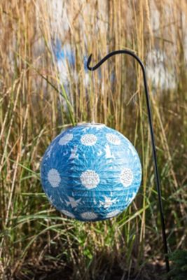 Image showing 6 th Allsop Home & Garden Soji Stella Print And Punch Globe Sunflower, Sapphire