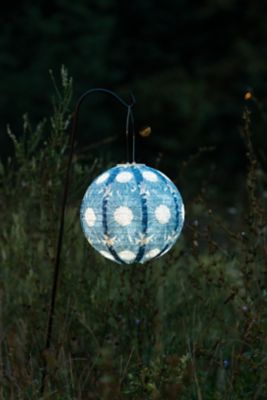 Image showing 7 th Allsop Home & Garden Soji Stella Print And Punch Globe Sunflower, Sapphire