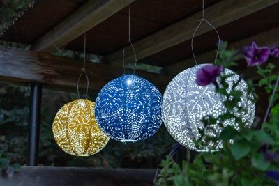 Image showing 6 th Allsop Home & Garden Soji Stella Globe Monstera, Porcelain