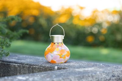 Image showing  Solar Glass Tea Lantern - Mai Tai