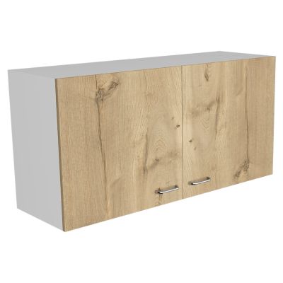 Tuhome Napoles Wall Cabinet White -Light Oak