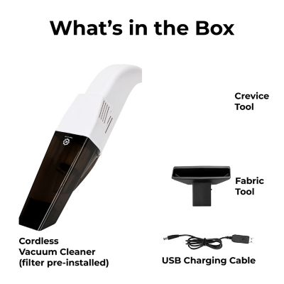 Image showing 7 th Techko Cordless Portable Handheld Vacuum, White