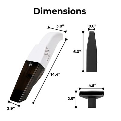 Image showing 8 th Techko Cordless Portable Handheld Vacuum, White
