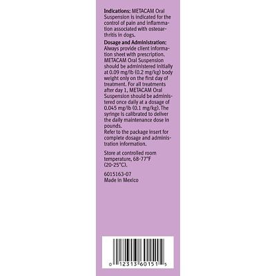 Image showing  (Meloxicam) Oral Suspension, 1.5 mg/mL