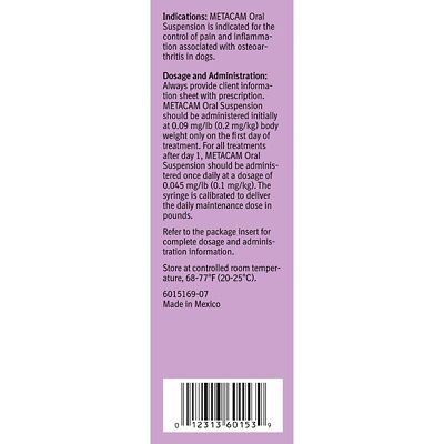 Image showing  (Meloxicam) Oral Suspension, 1.5 mg/mL