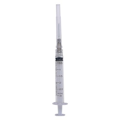 Image showing Disposable Syringe Luer Lock with Needle, 3 mL