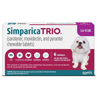 Simparica Trio Chewable Tablets for Dogs