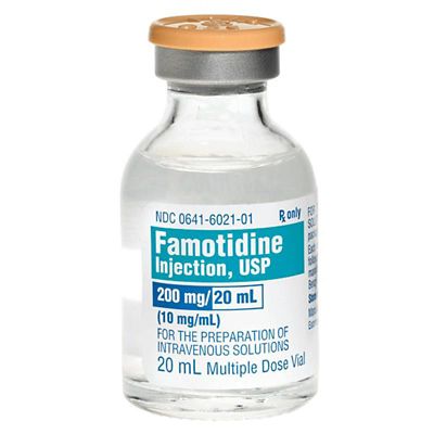 Famotidine Injection, 10 mg/mL, 20 mL