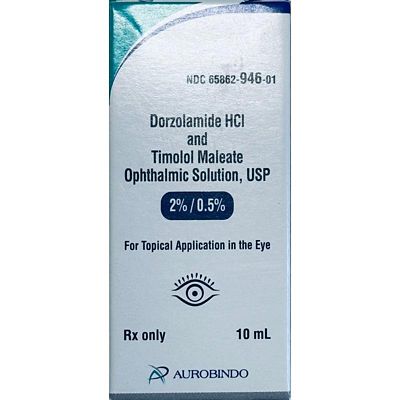 Image showing Dorzolamide HCL/Timolol Maleate Ophthalmic Solution, 22.3 mg/6.8 mg per mL, 10 mL