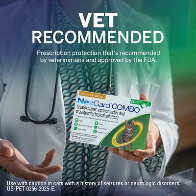 Image showing  COMBO Topical Flea, Tick and Worm Preventative for Cats and Kittens