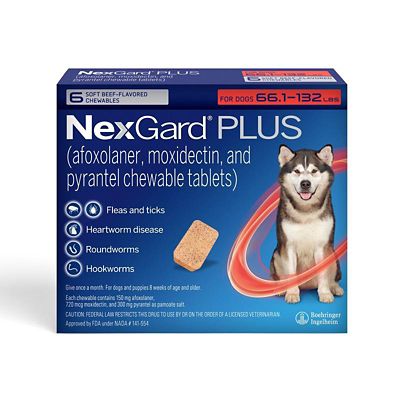 Image showing  PLUS Flea, Tick & Worm Treatment Chewables for Dogs