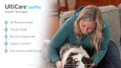 Image showing  VetRx U-100 Insulin Syringes, 28 Gauge, 1cc, 100 ct.