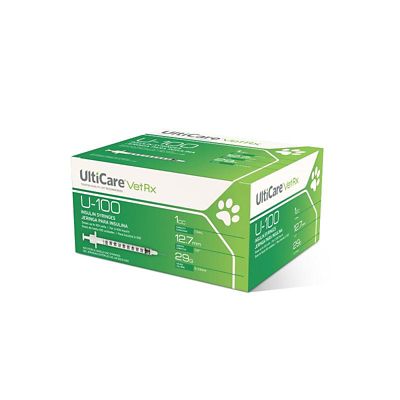 Image showing  VetRx U-100 Insulin Syringes, 100 ct.