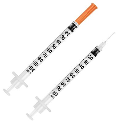 Image showing  VetRx U-100 Insulin Syringes, 100 ct.