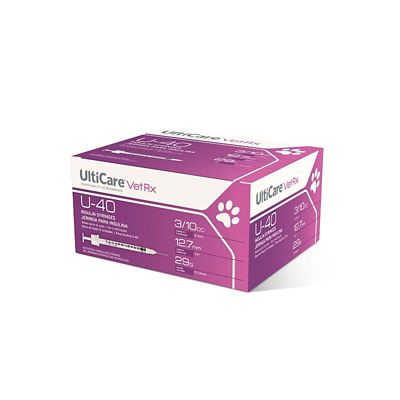 Image showing  VetRx U-40 Insulin Syringes, 100 ct.